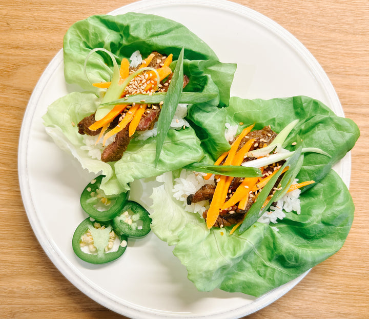Korean BBQ Lettuce Wraps