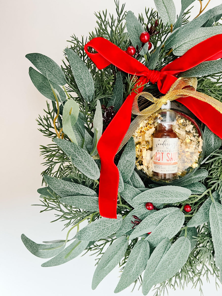 Limited Edition Mini Hot Sauce Ornament Ball - Southern Art Co.